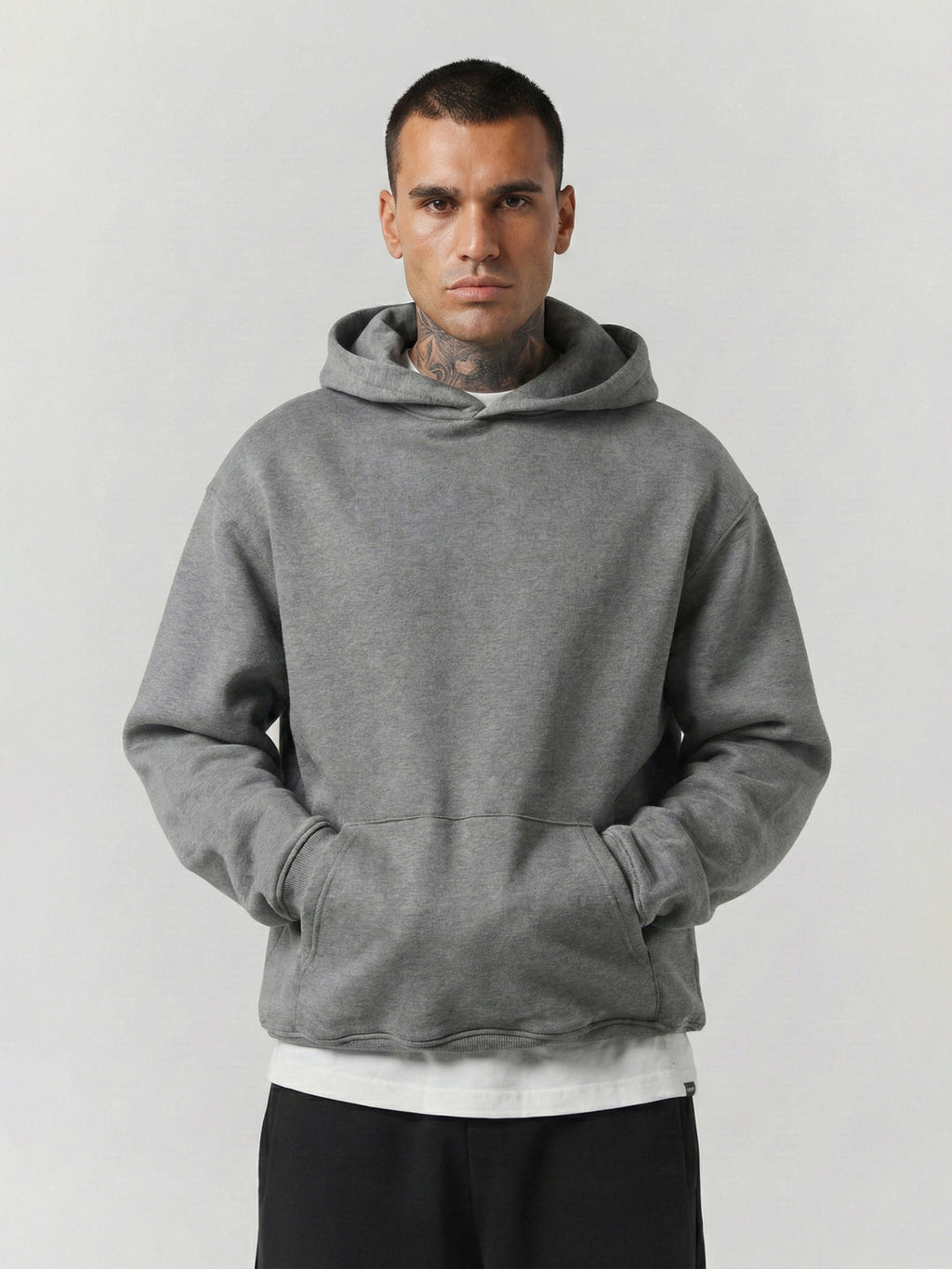 SOLID HOODIE GRAY