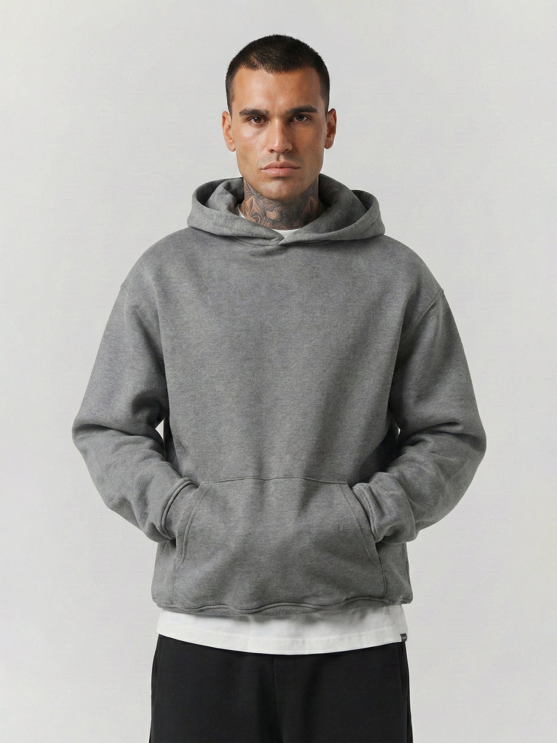 SOLID HOODIE GRAY