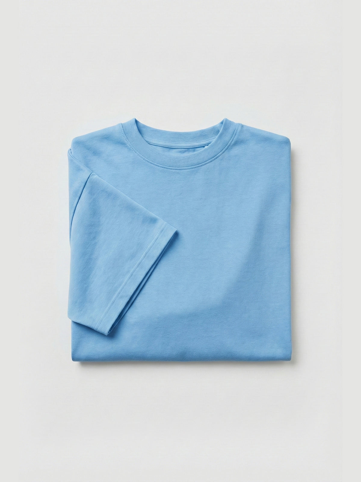 SOLID SKY BLUE T SHIRT
