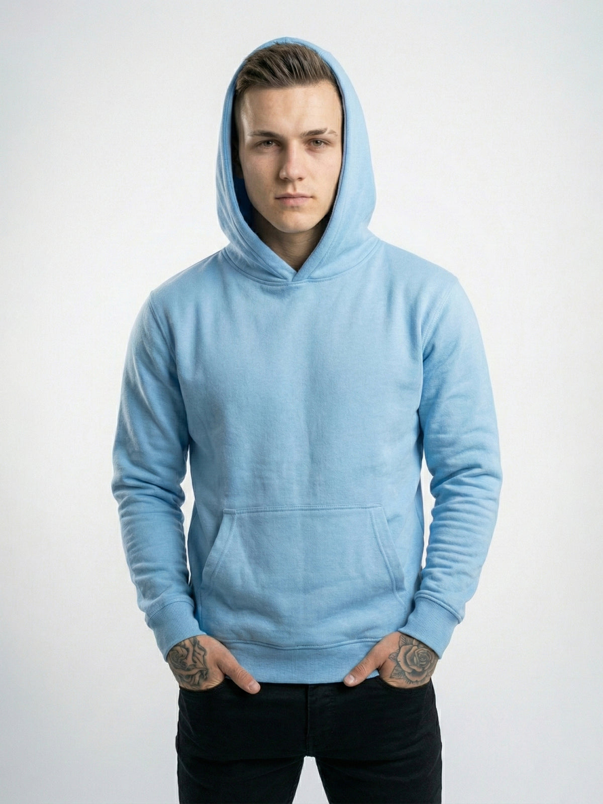 Solid Blue Hoodie