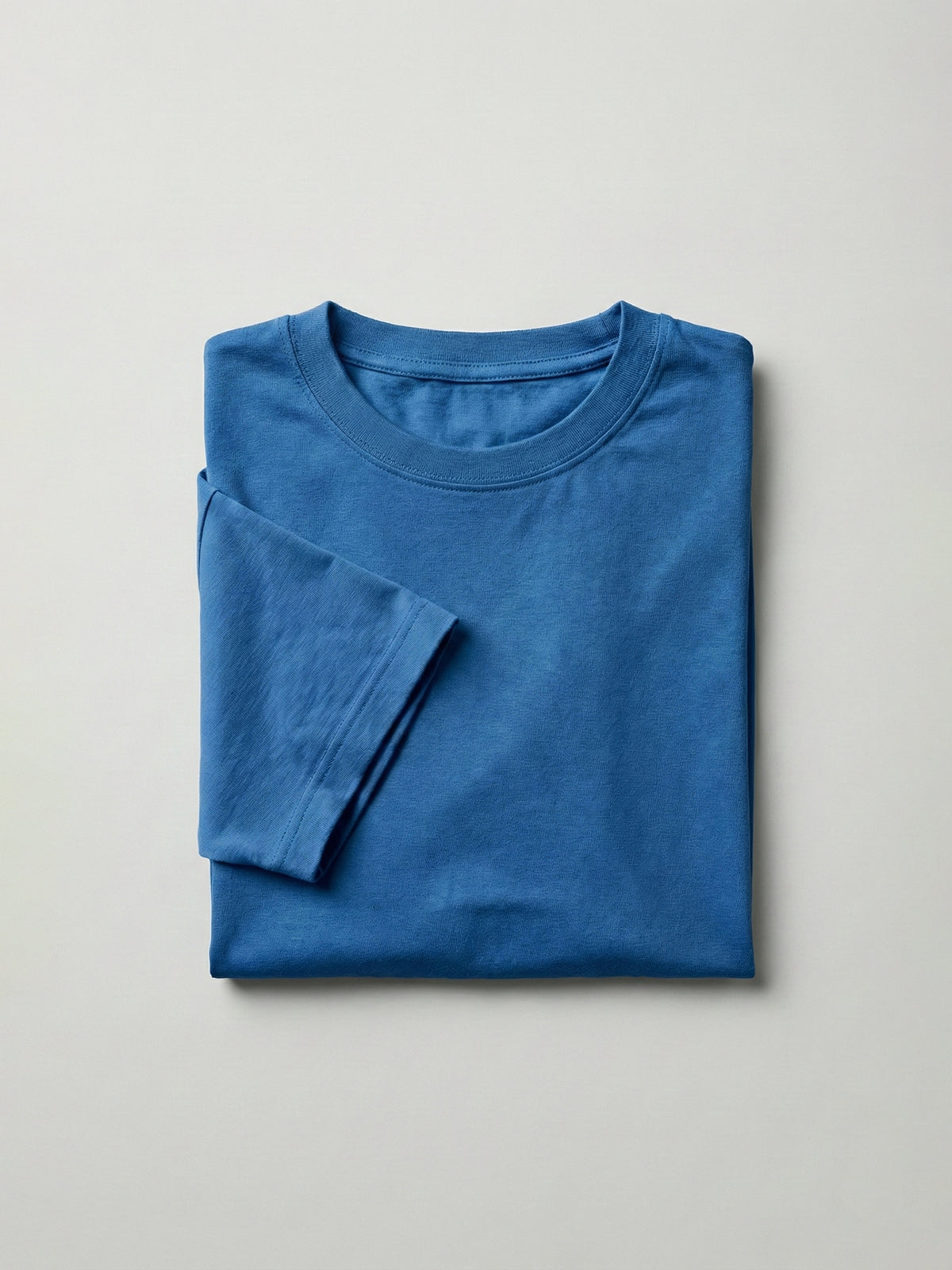 SOLID BLUE T SHIRT