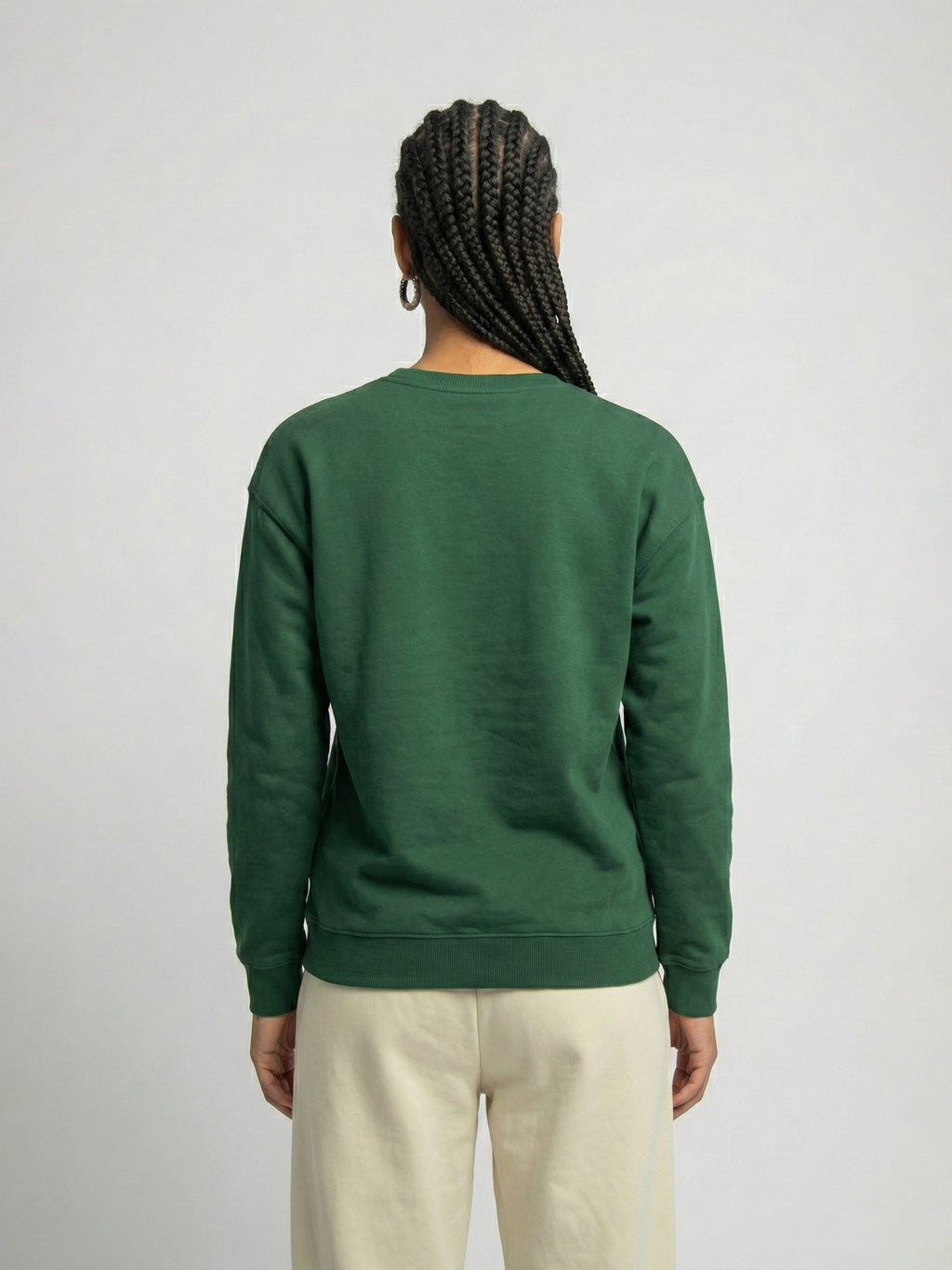 SOLID GREEN SWEATSHIRT
