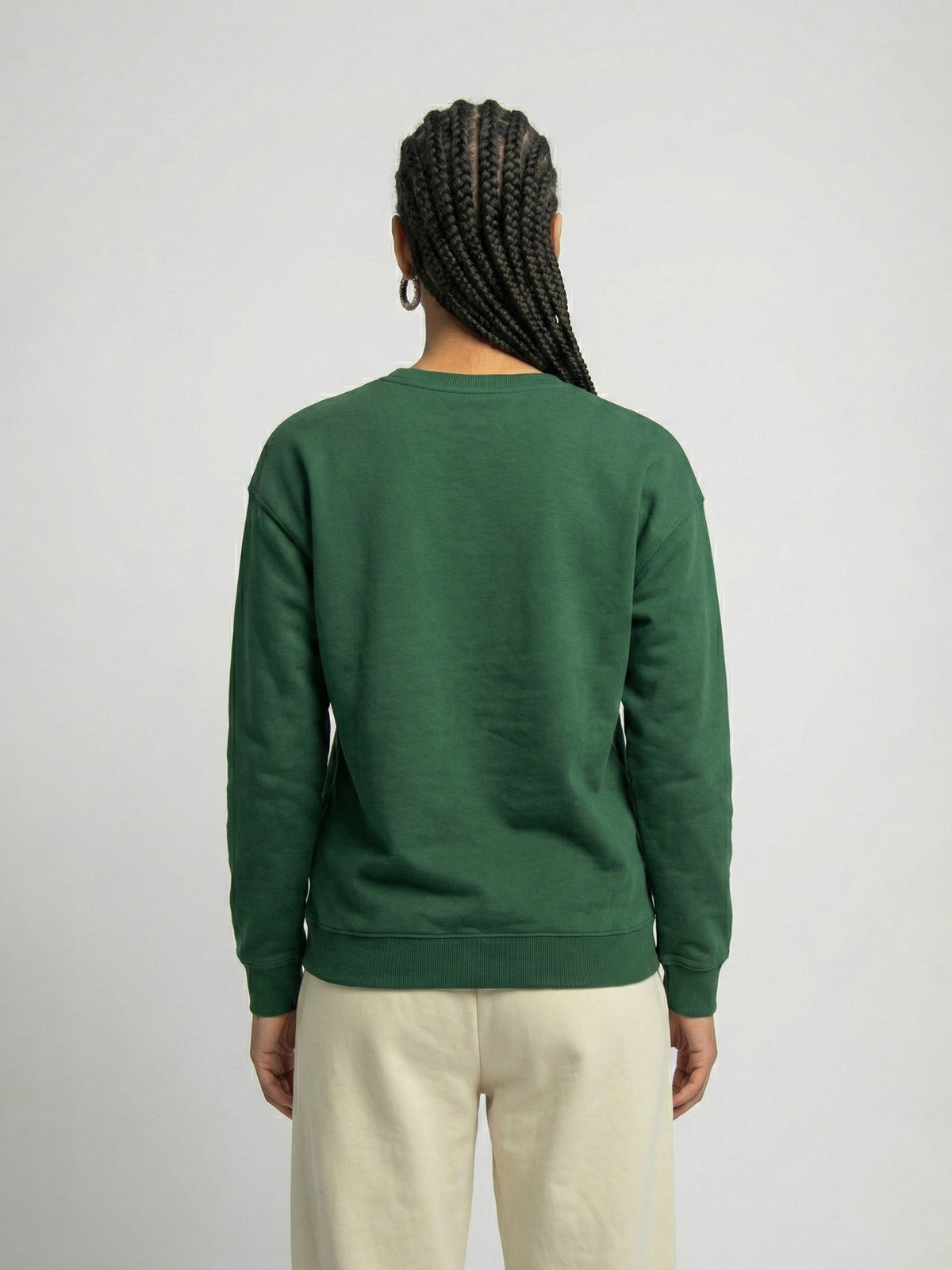 SOLID GREEN SWEATSHIRT
