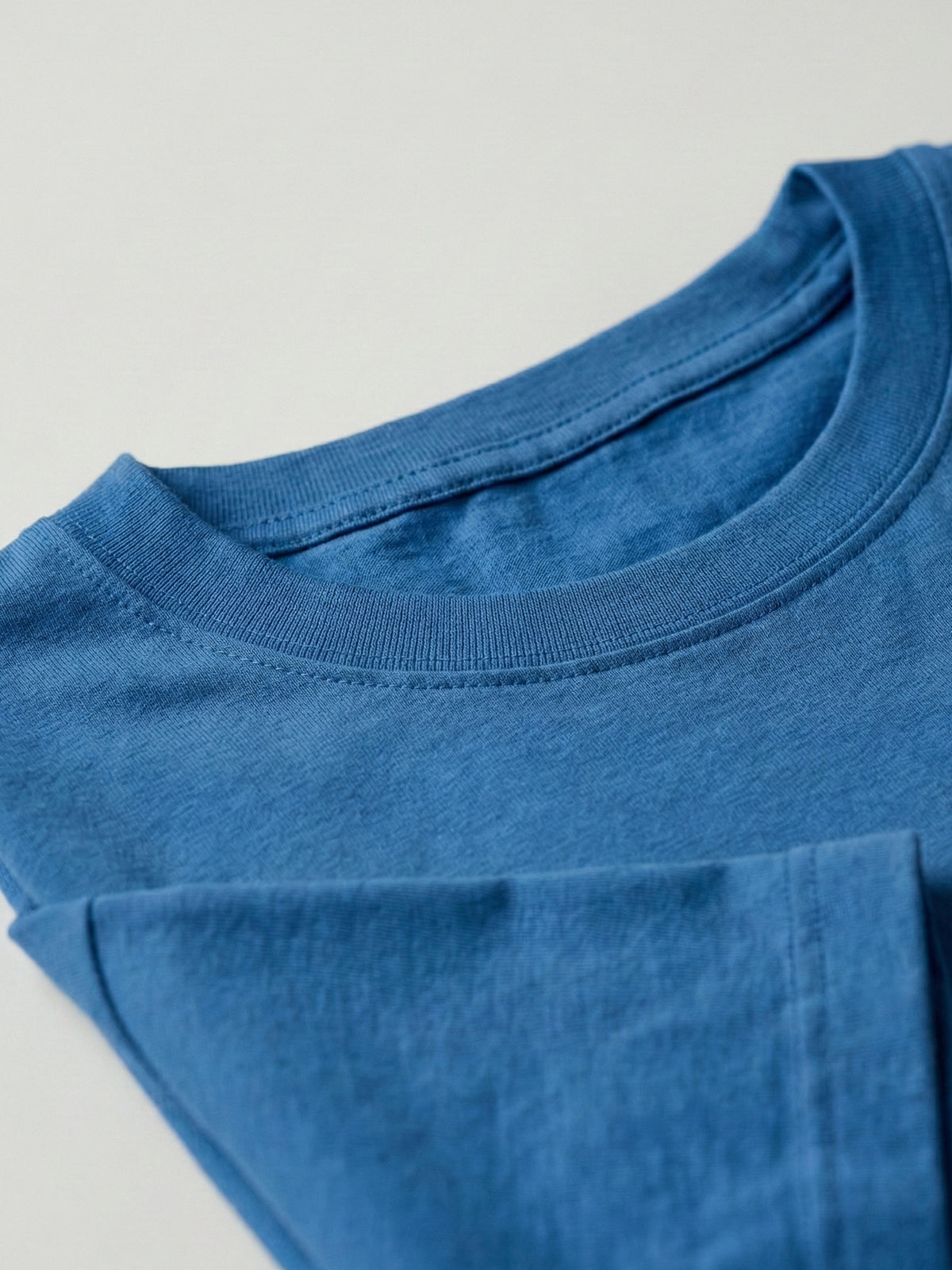 SOLID BLUE T SHIRT