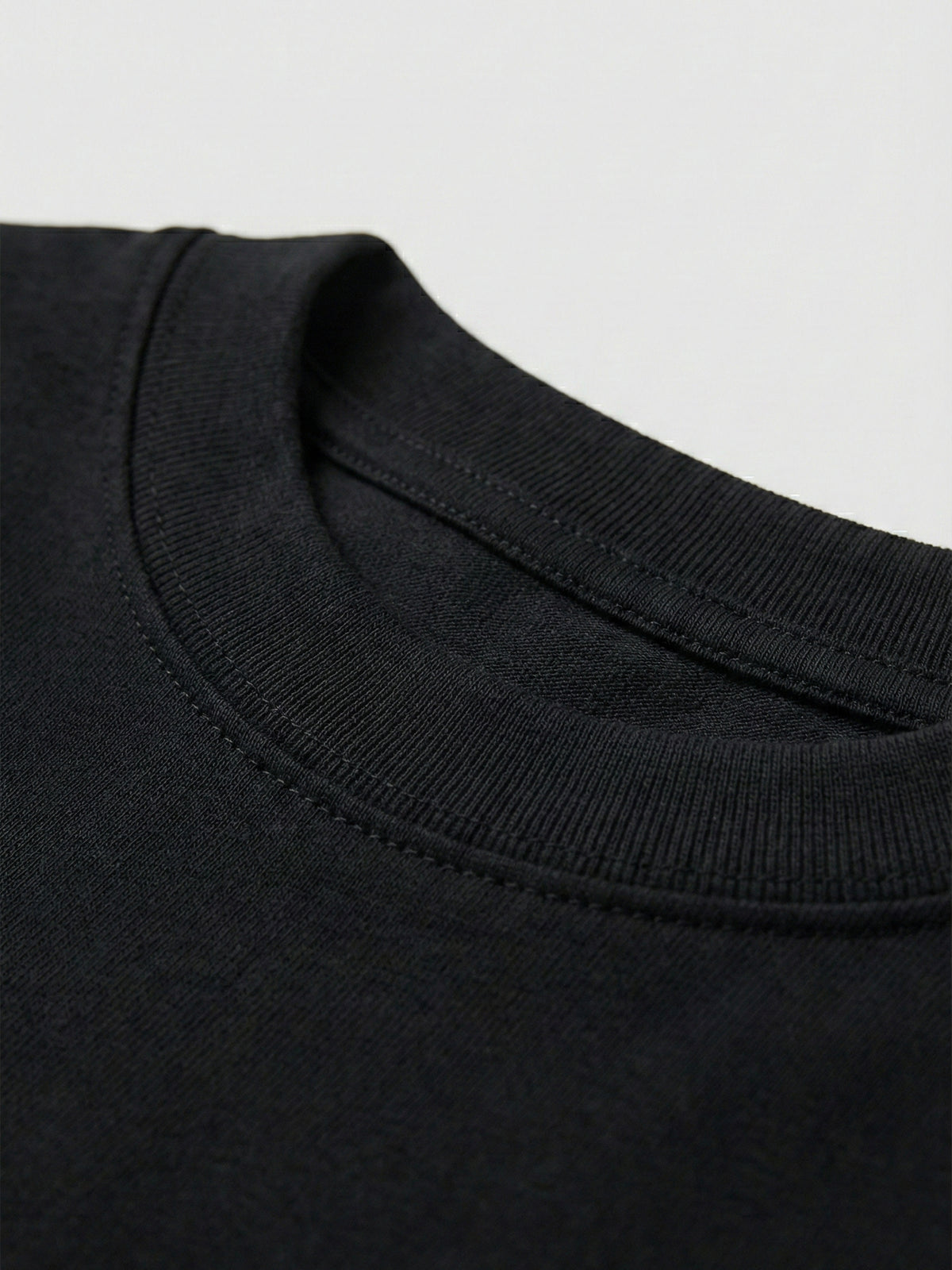SOLID  BLACK T SHIRT