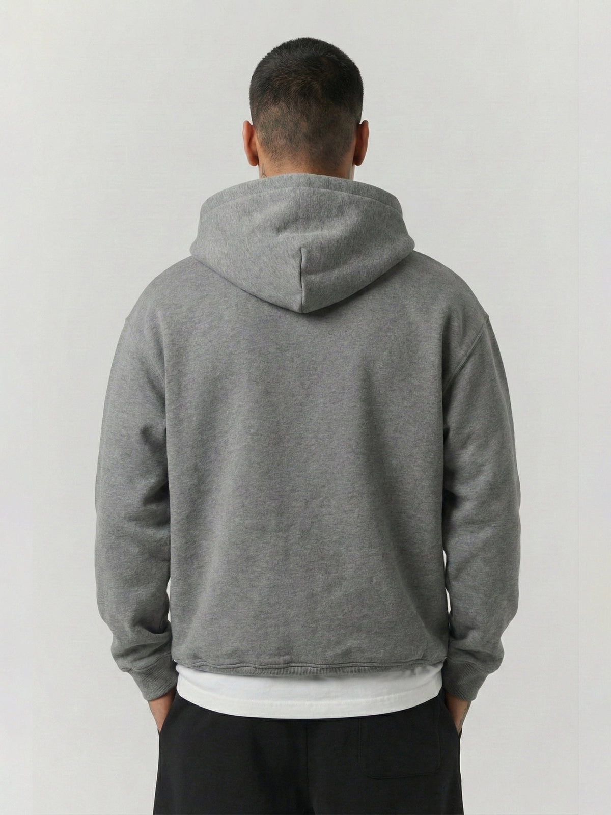 Solid Gray Hoodie