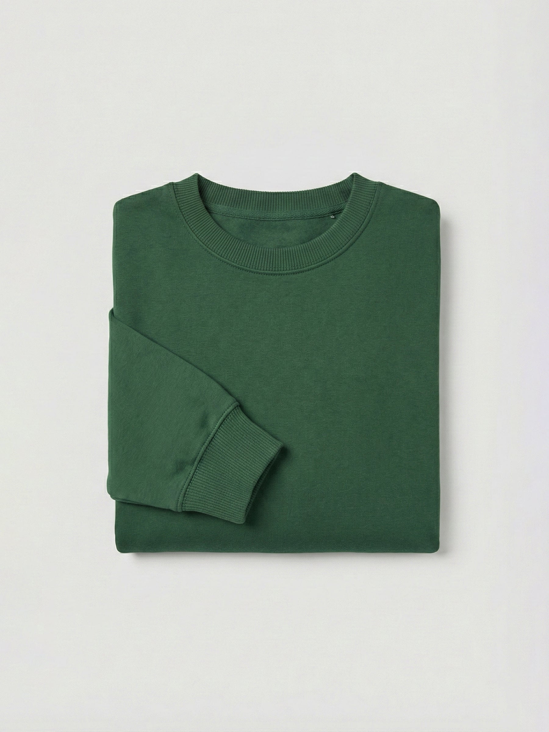 SOLID GREEN SWEATSHIRT
