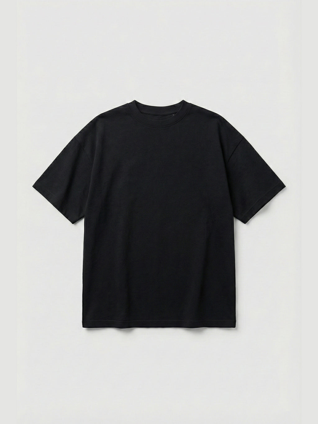 SOLID  BLACK T SHIRT