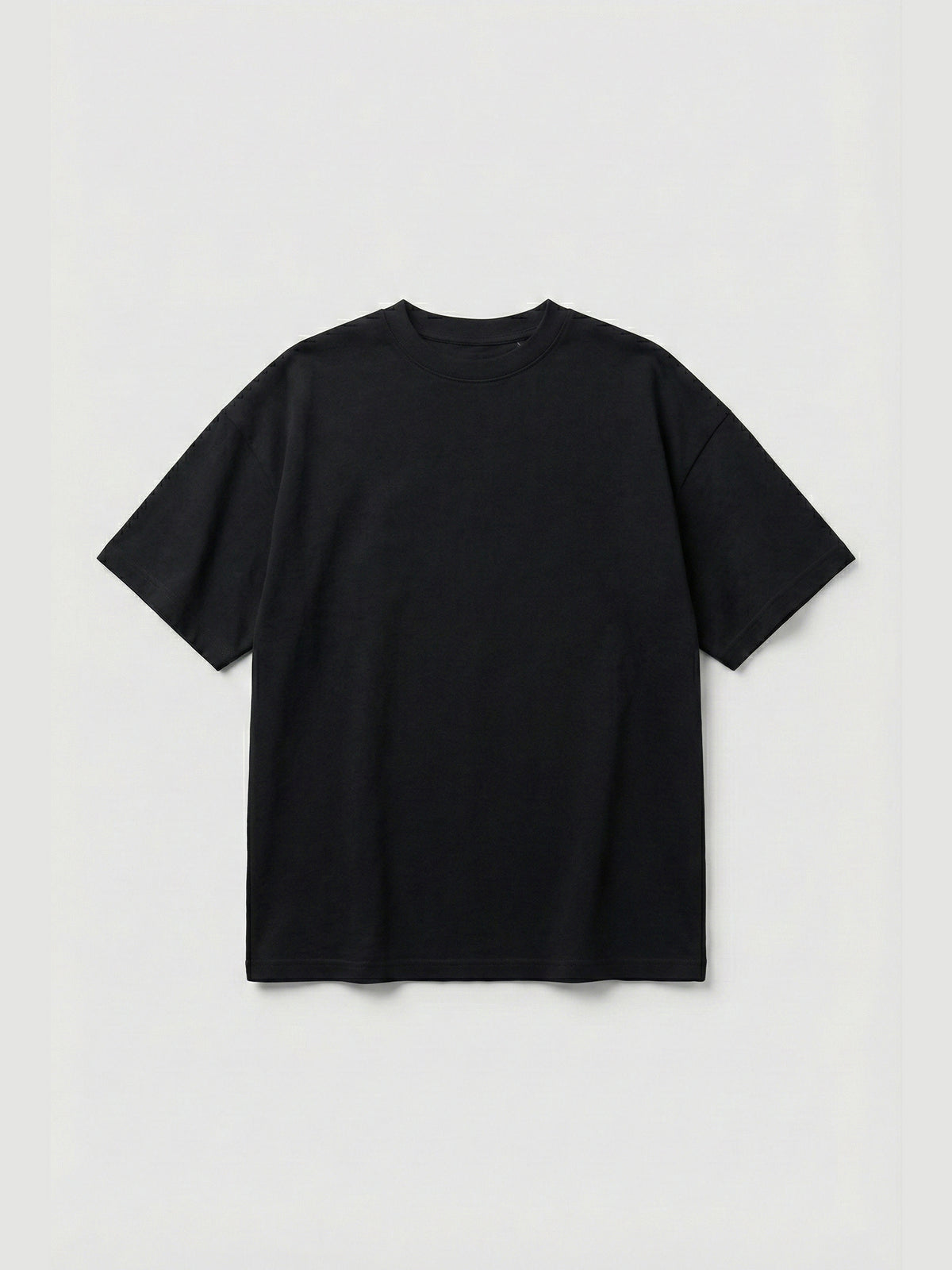 SOLID  BLACK T SHIRT