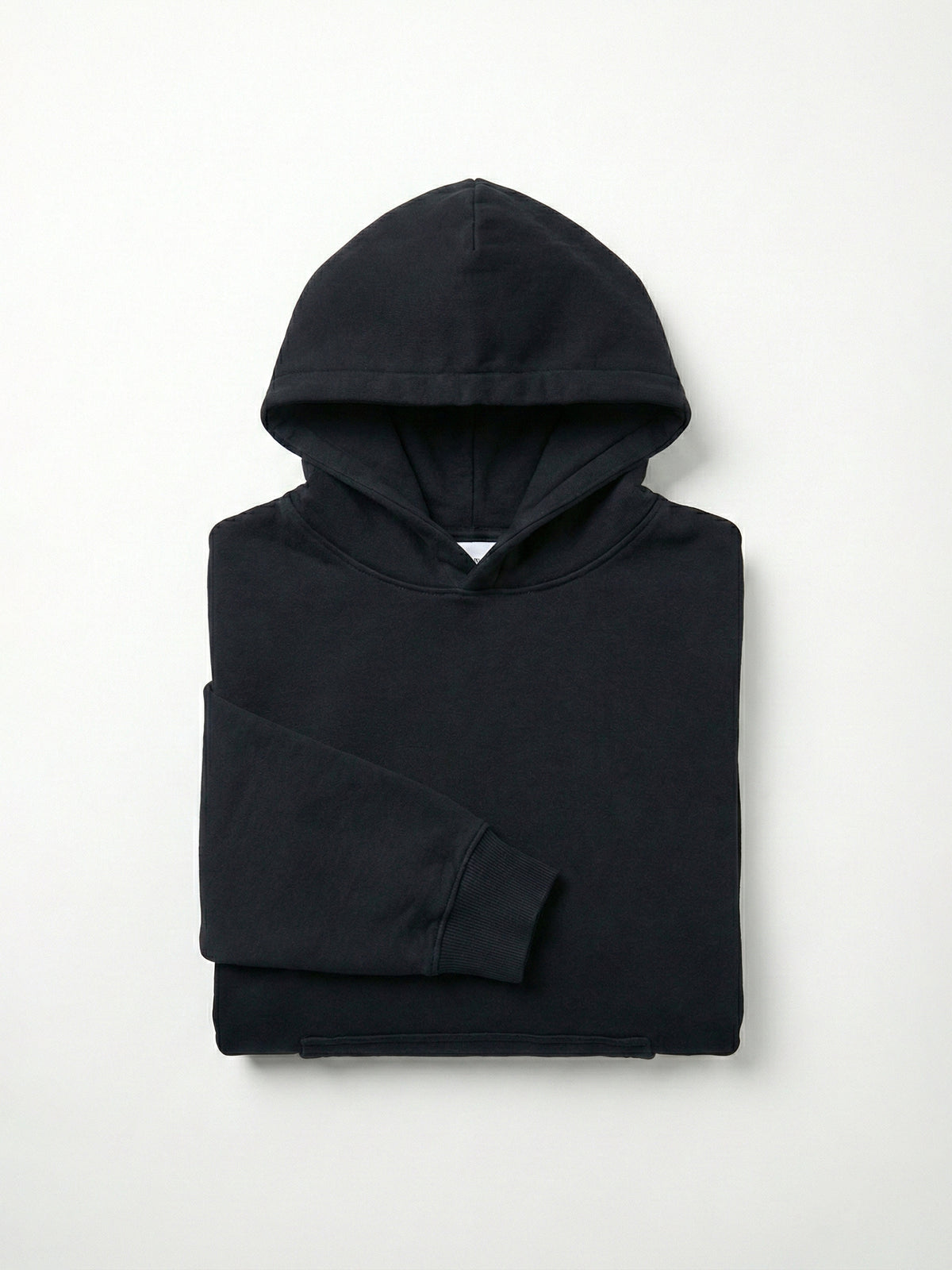 SOLID HOODIE BLACK