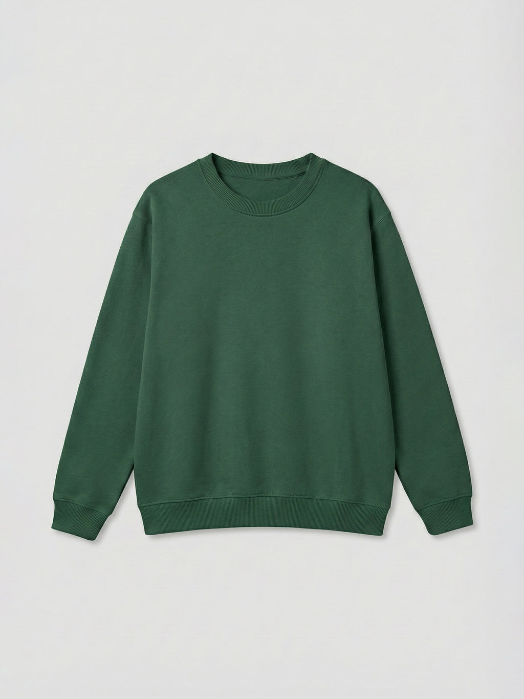 SOLID GREEN SWEATSHIRT