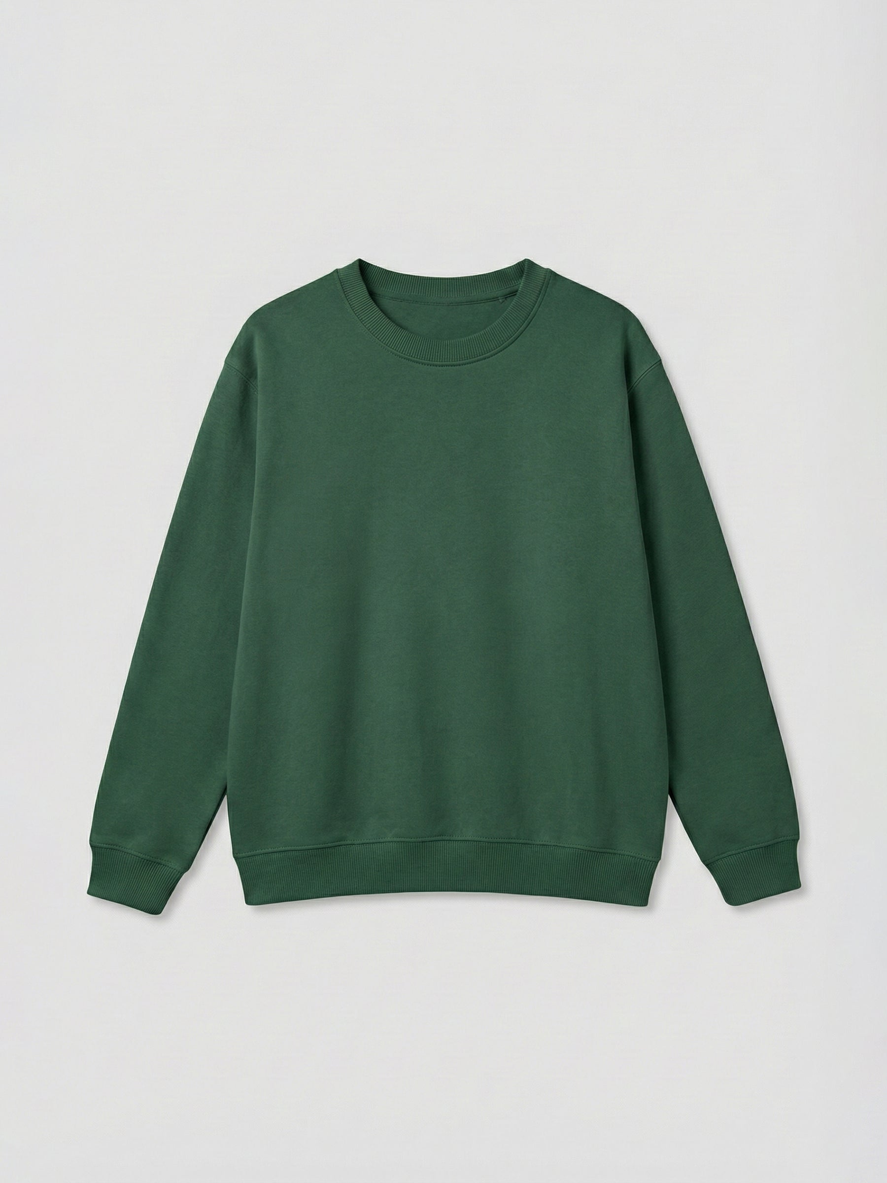 SOLID GREEN SWEATSHIRT