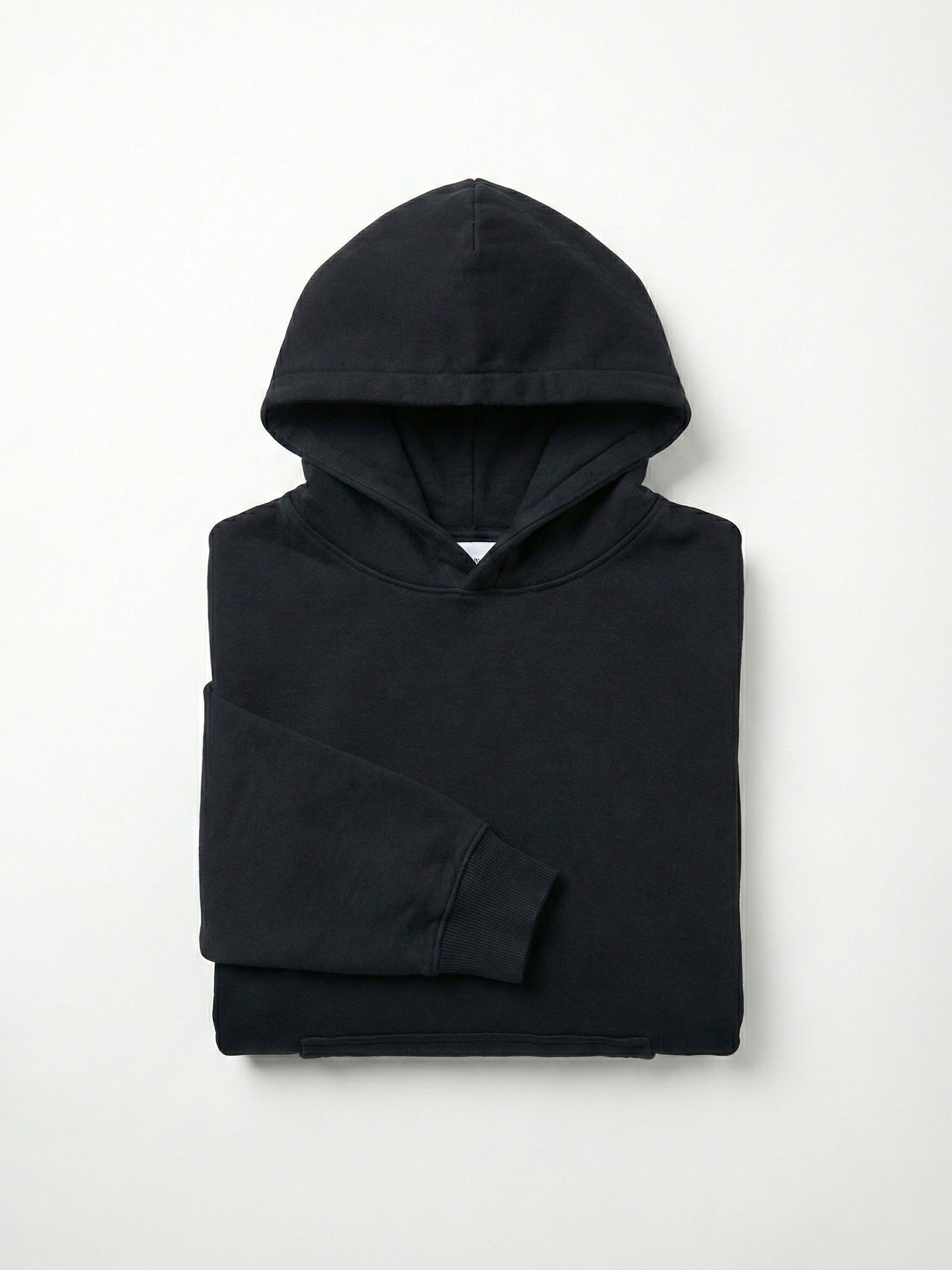 SOLID HOODIE BLACK