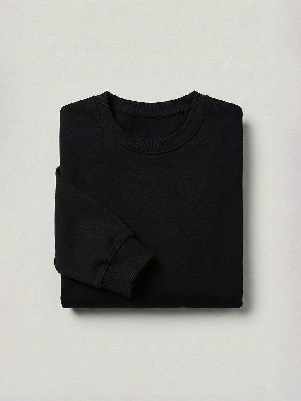 SOLID BLACK SWEATSHIRT