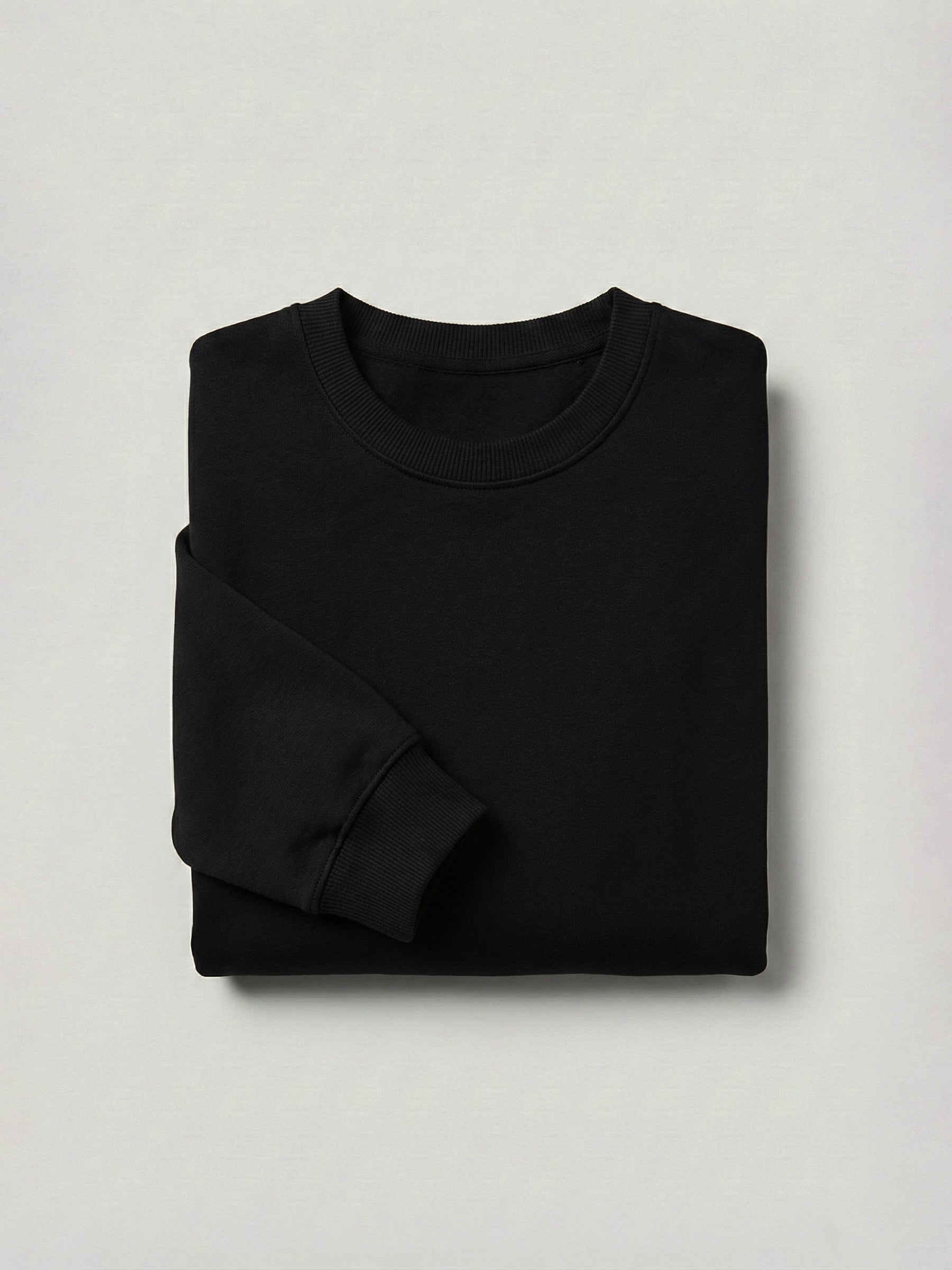 SOLID BLACK SWEATSHIRT