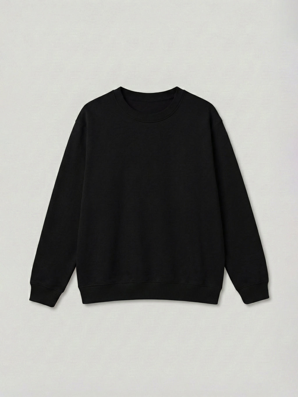 SOLID BLACK SWEATSHIRT