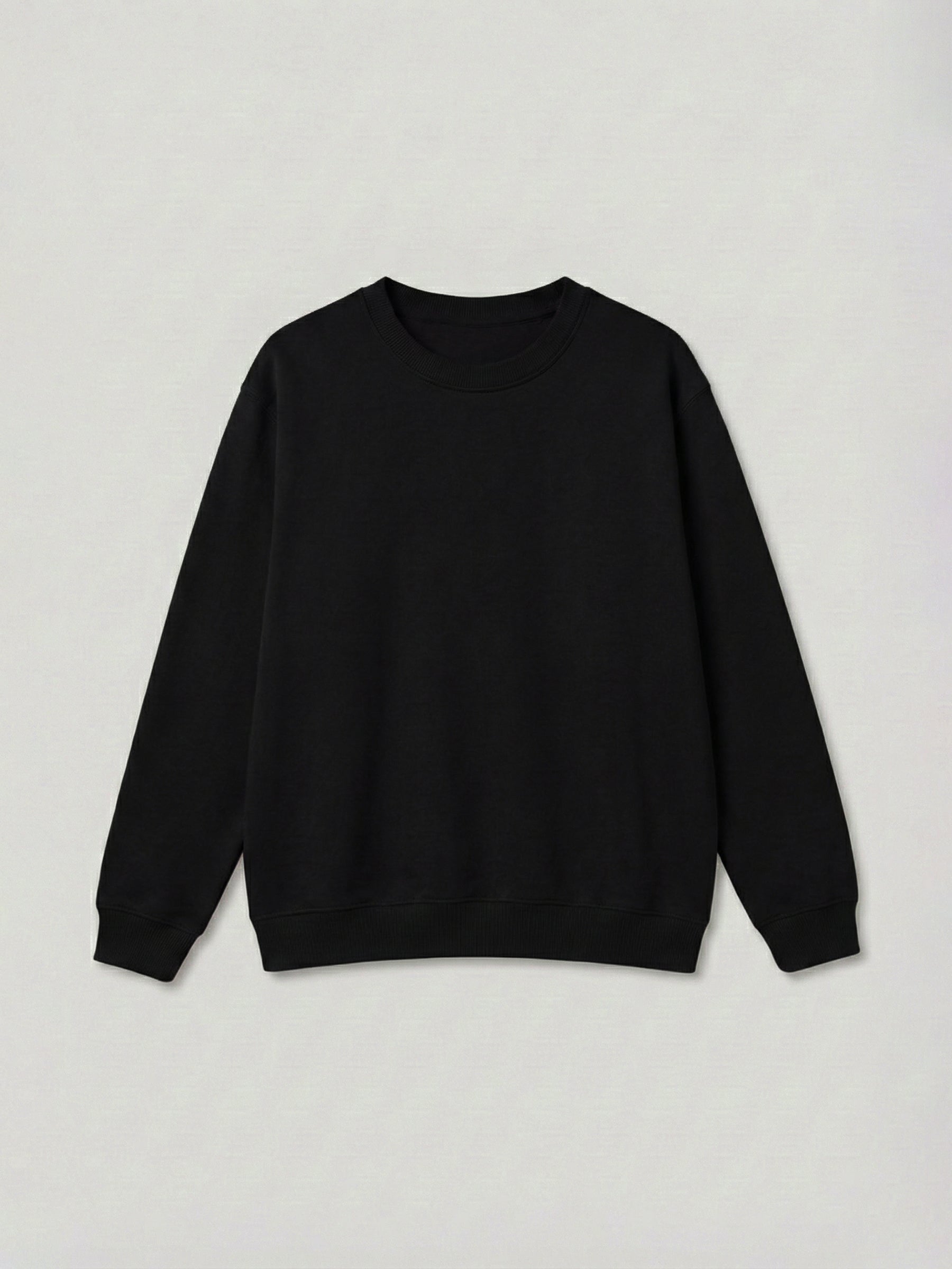 SOLID BLACK SWEATSHIRT