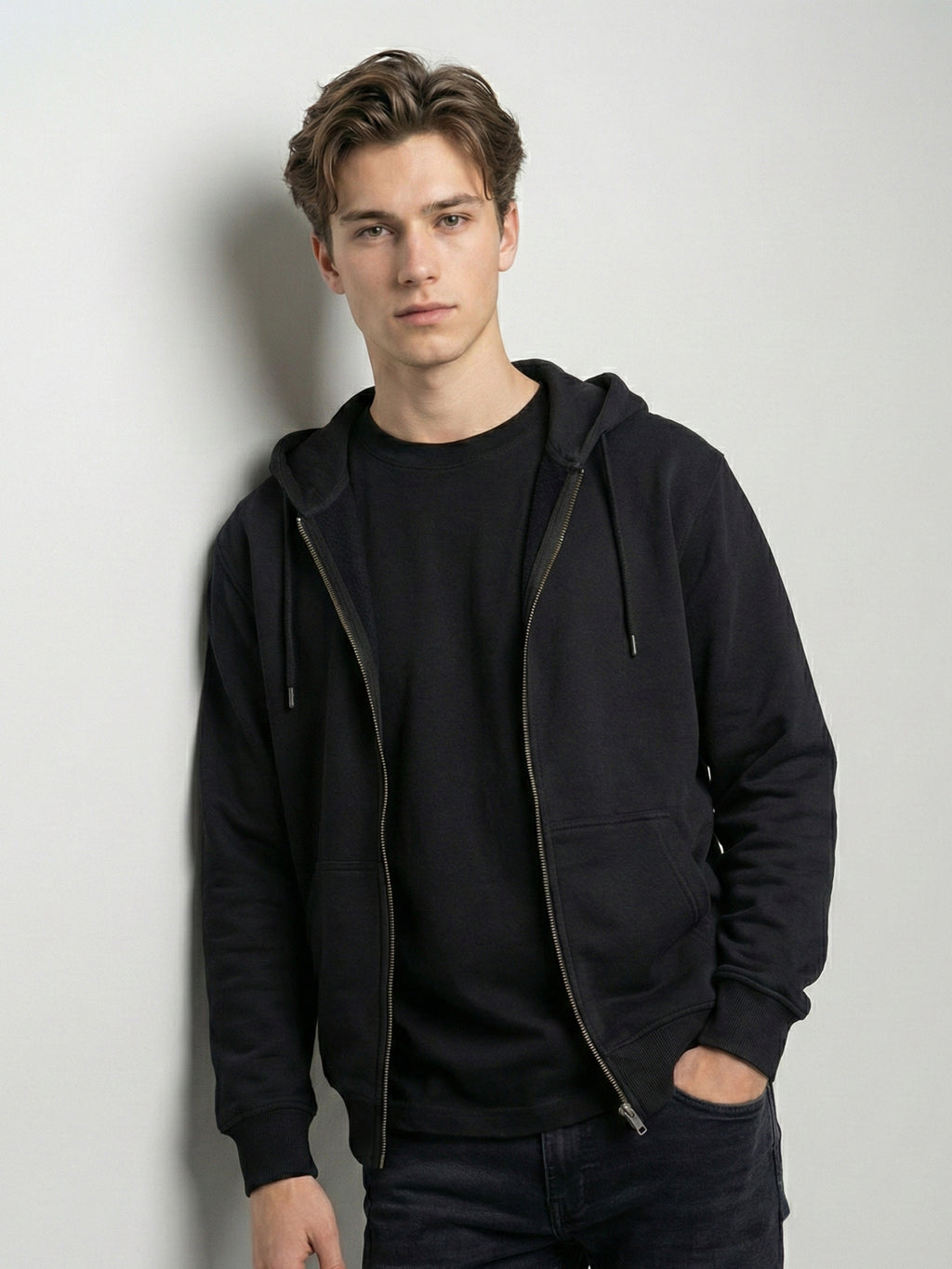 SOLID  BLACK T SHIRT