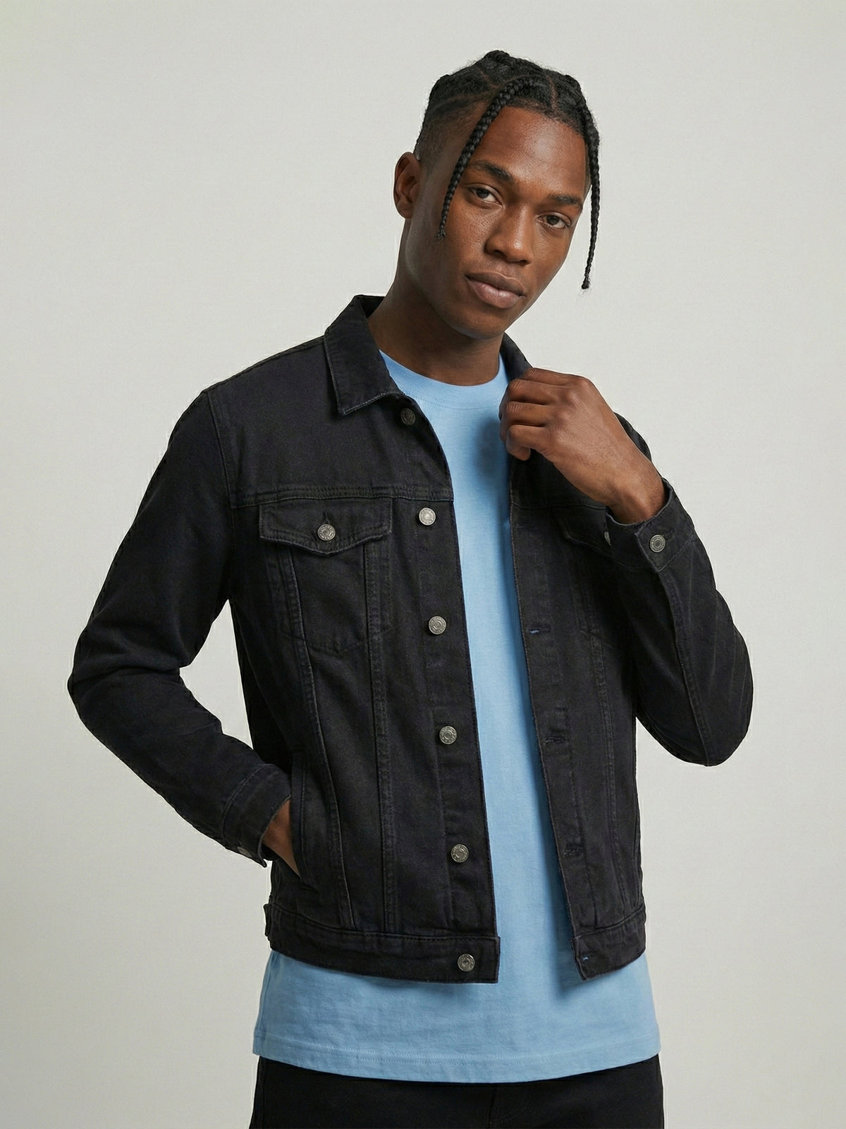 SOLID SKY BLUE T SHIRT