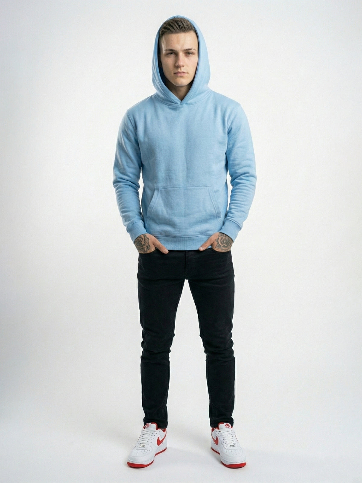 Solid Blue Hoodie
