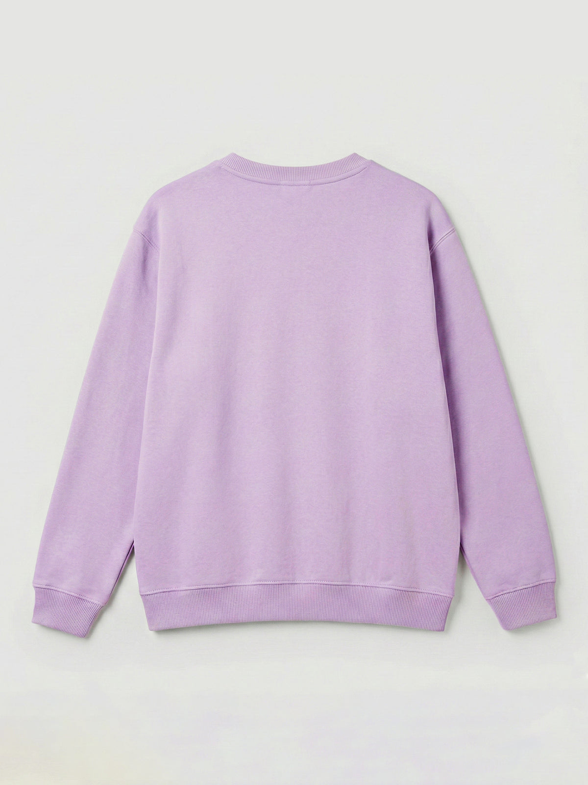 SOLID LIGHT PURPLE SWEATSHIRT